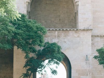 Feet of a person balancing on one leg